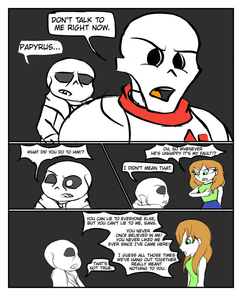 Up Tale Deviantart Uppertale Ch.1 Pg. 16 by bleachanimefan1 on DeviantArt