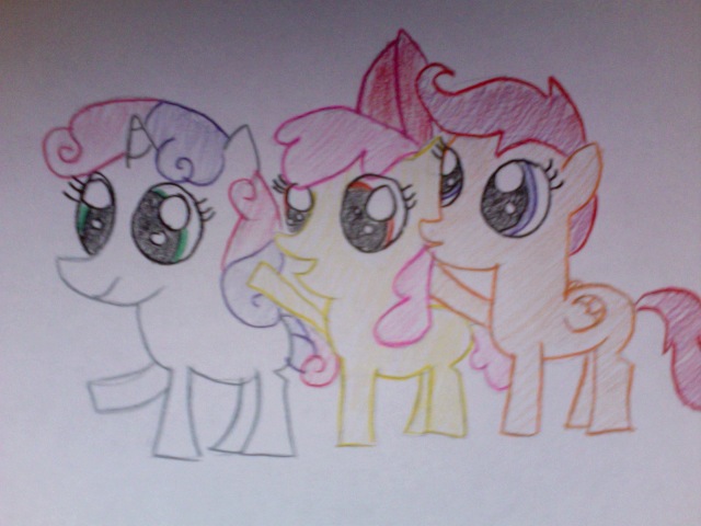 scootaloo, applebloom, and sweetie belle