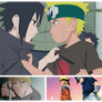 Sasuke x Naruto picture collage