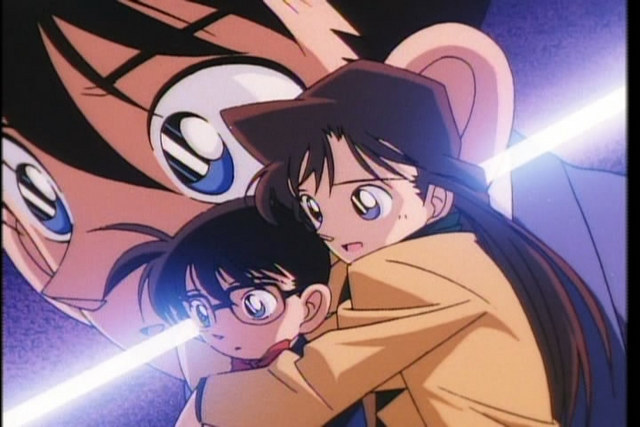 Ran hugging Conan