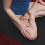Legs in lotus position