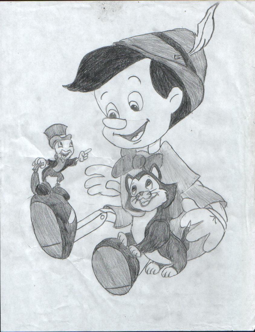 Pinocchio Drawing By Invisible2u On Deviantart