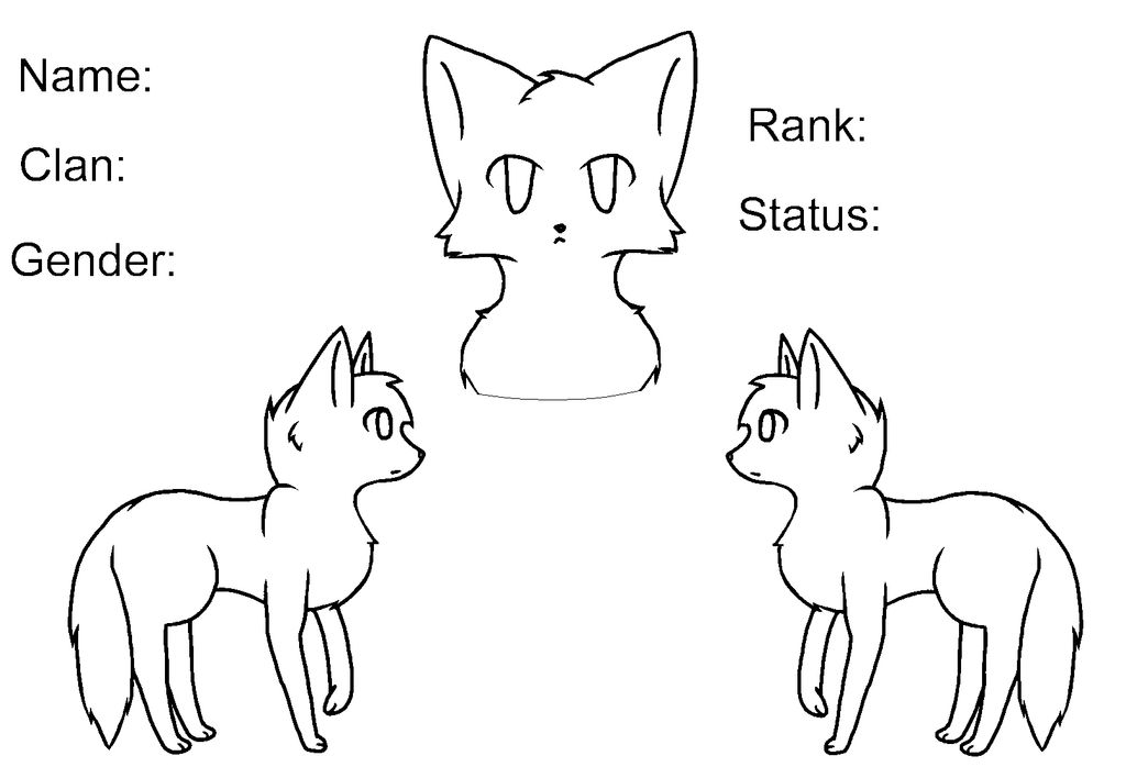 Cat Reference Base (Free to use, paint friendly!) by RosyKat on DeviantArt