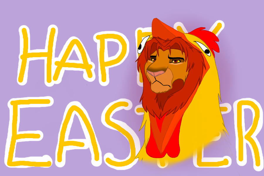 Simba Wishes A Happy Easter by LittlePuffin on DeviantArt