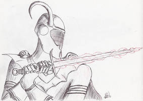 Inktober 2016: 03 Dark Knight