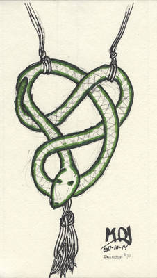 Inktober2017-10-snake Pendant