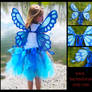Blue Bubblegum Butterfly Wings