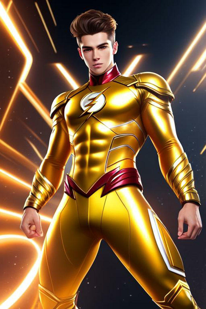 Flash in gold 1 by Aeros1969 on DeviantArt