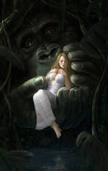 King Kong and Ann Darrow (SFW) by Yneddt