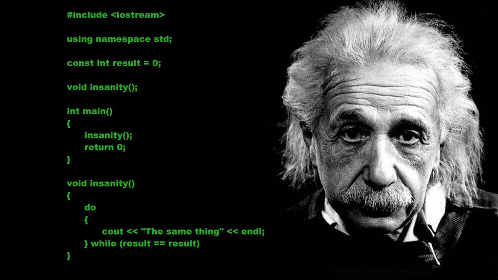 Einstein Quote in C++ by brendanch1993 on DeviantArt