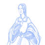 Sketch - Anne Boleyn Reading