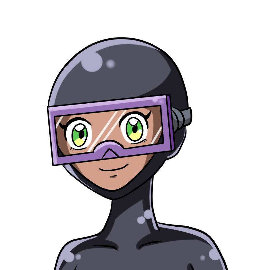 Pokemon diver Rita- commission by PlatonicSenni on DeviantArt