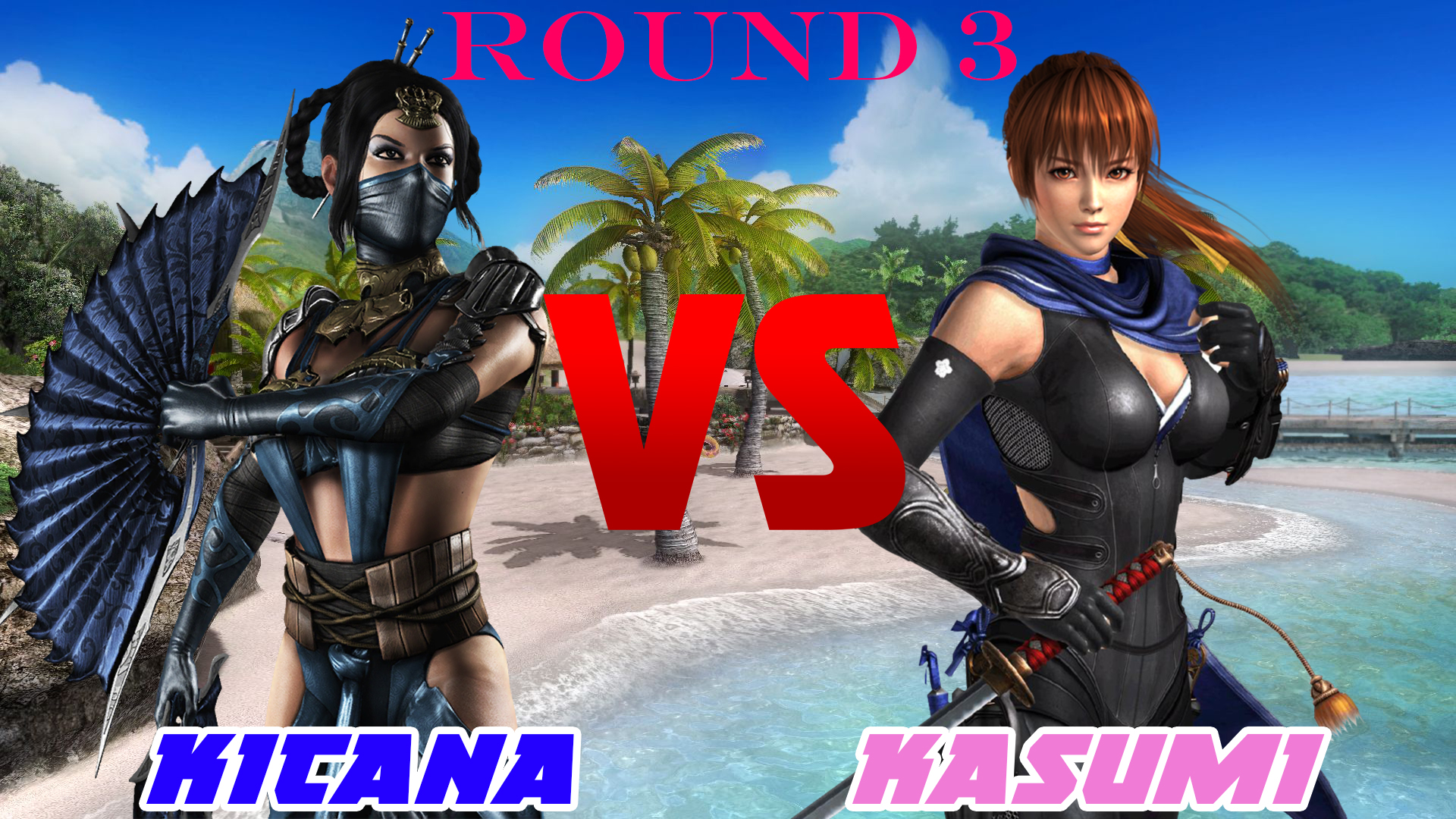 Round 3 (Kitana vs Kasumi)