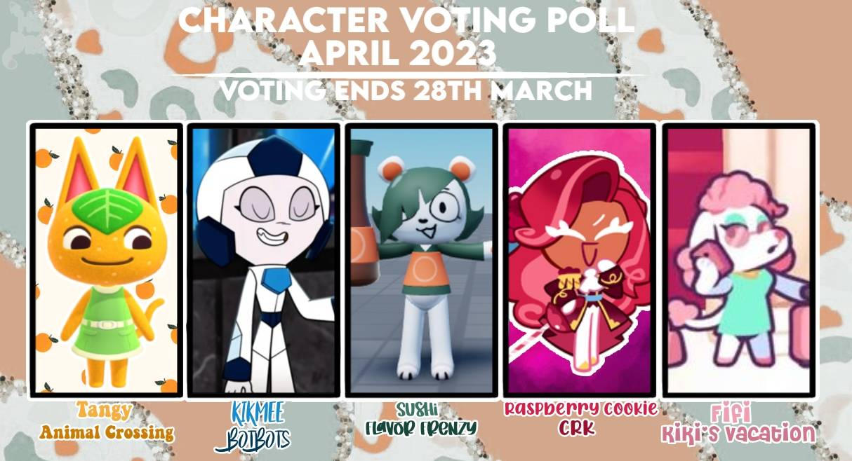 Character Voting Poll April 2023 By Halliedrawz On Deviantart Character Voting Poll April 2023 By Halliedrawz On Deviantart