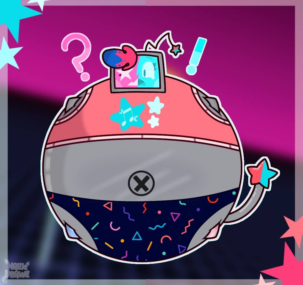 Inflated Robot Gal Doodle by HallieDrawz on DeviantArt