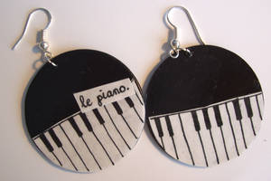 piano earrings.lalaaa