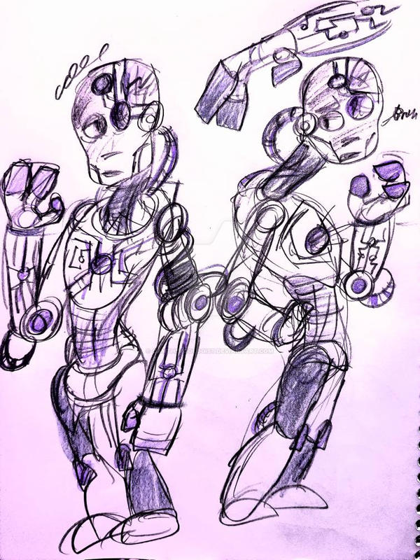 Psyborg Drawing Cyborg sketch by CamtheZoologist on DeviantArt