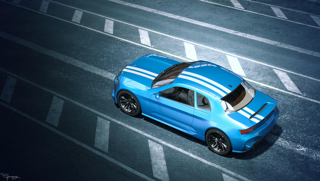 Renault 8 Gordini - concept V1 - 14 by cipriany