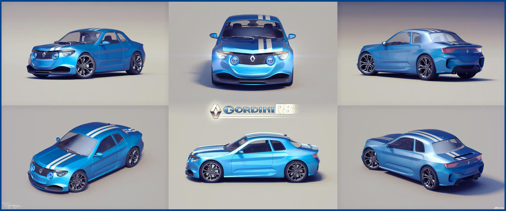 Renault 8 Gordini - concept V1 - 15 by cipriany