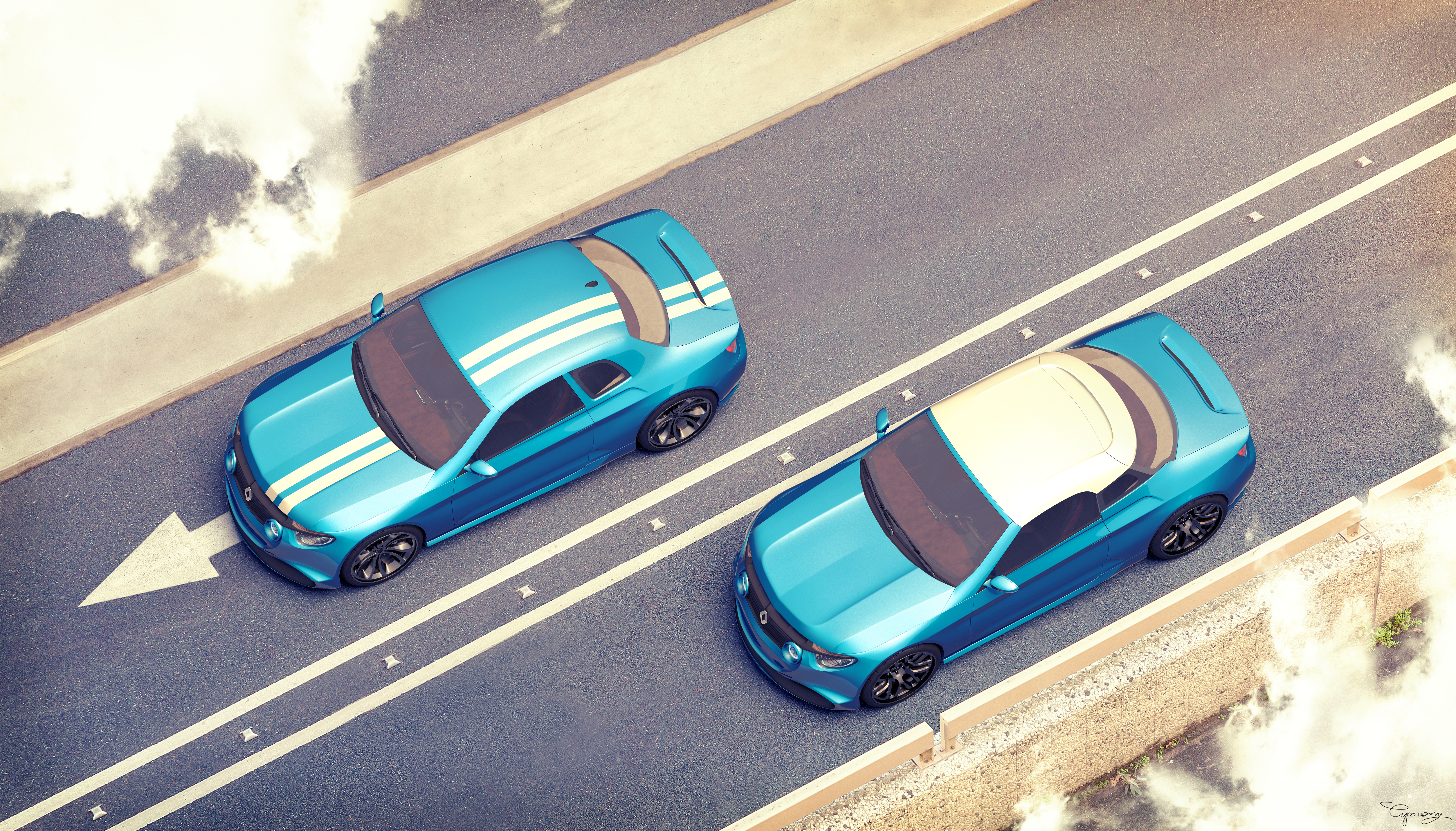 Renault 8 Gordini - concept V1 and V2 - 1 by cipriany