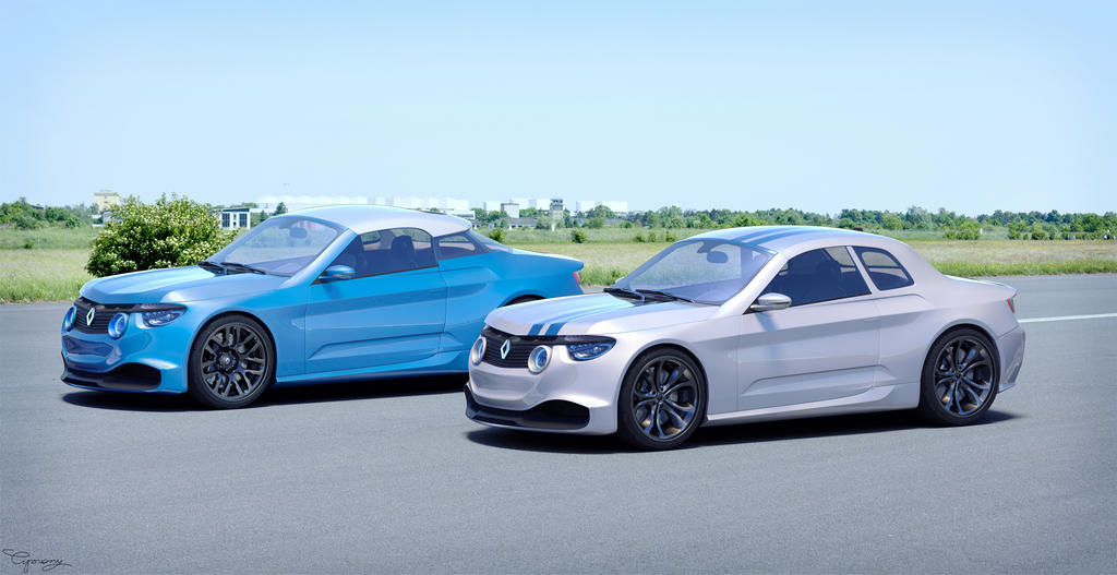 Renault 8 Gordini - concept V1 and V2 - 2 by cipriany