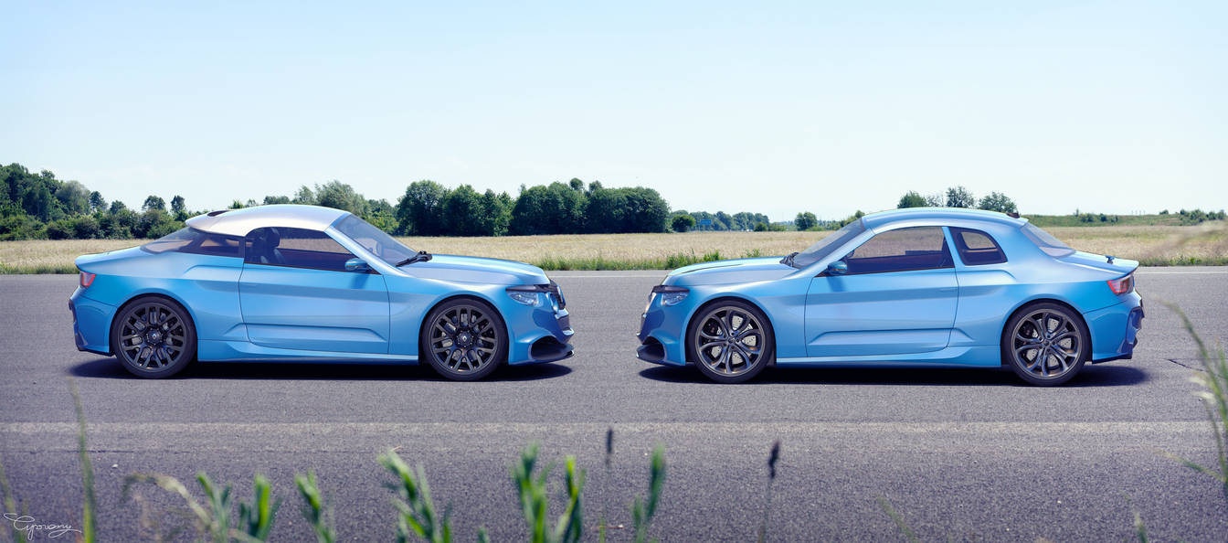 Renault 8 Gordini - concept V1 and V2 - 4 by cipriany