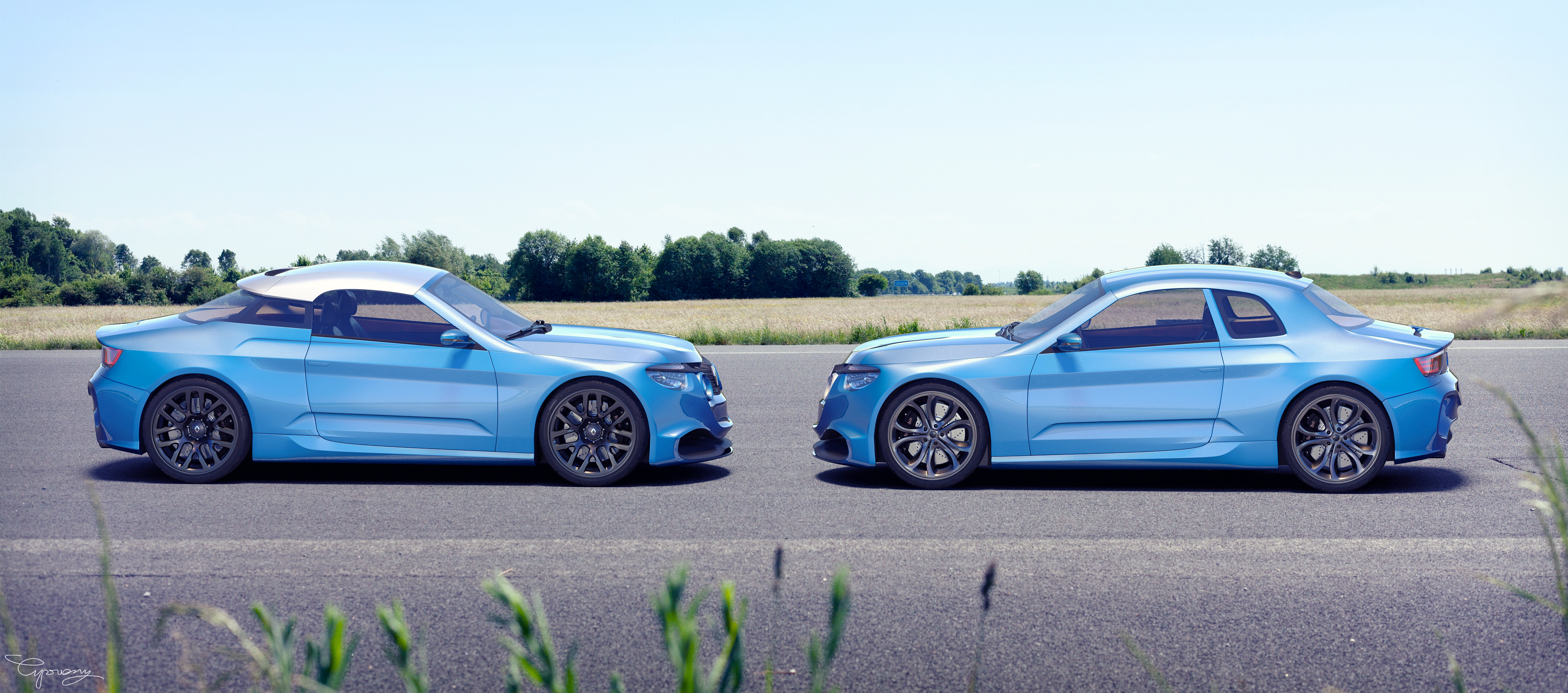 Renault 8 Gordini - concept V1 and V2 - 4 by cipriany