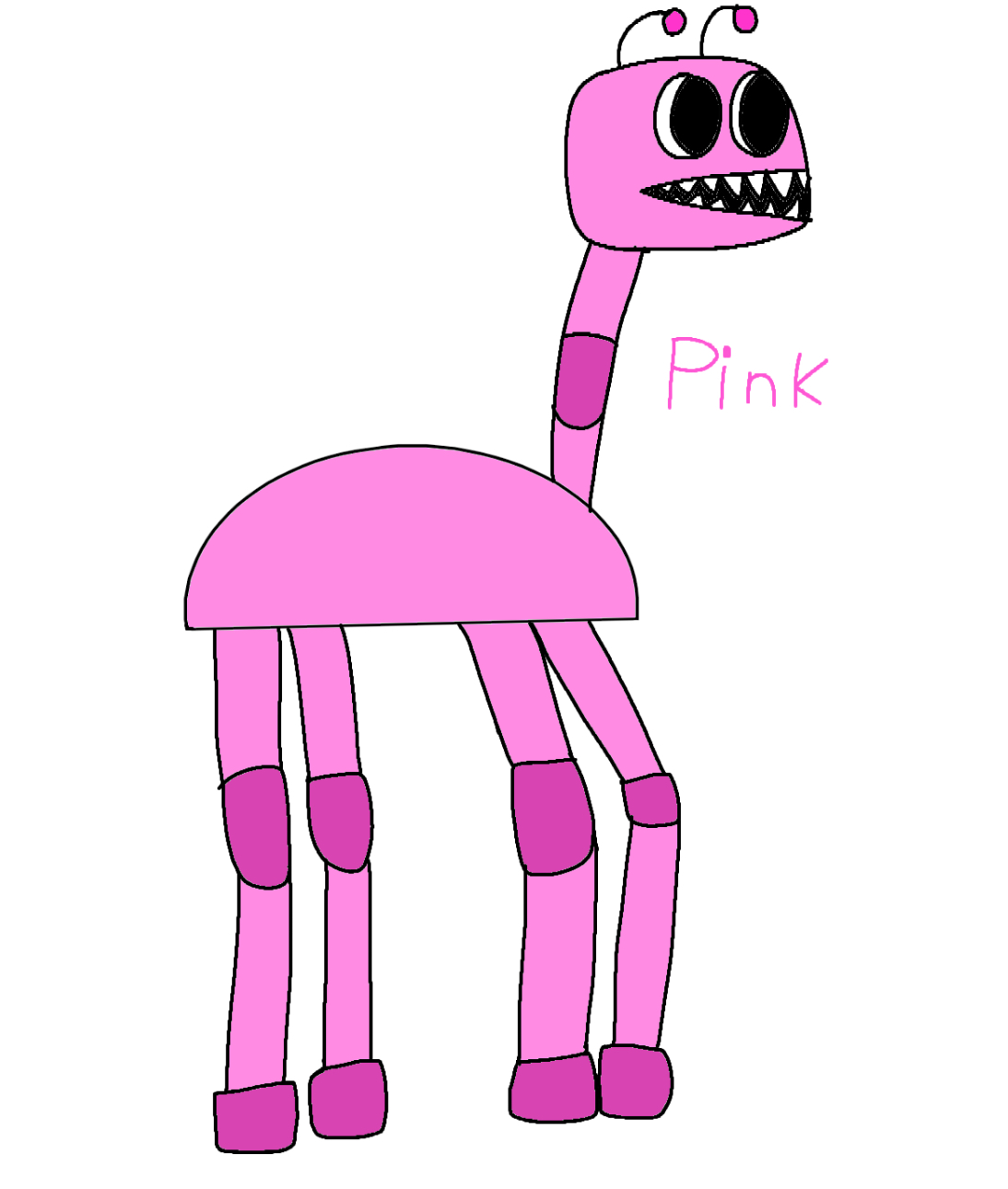 My TOTALLY ORIGINAL pink rainbow friend concept!!!!! : r/RainbowFriends