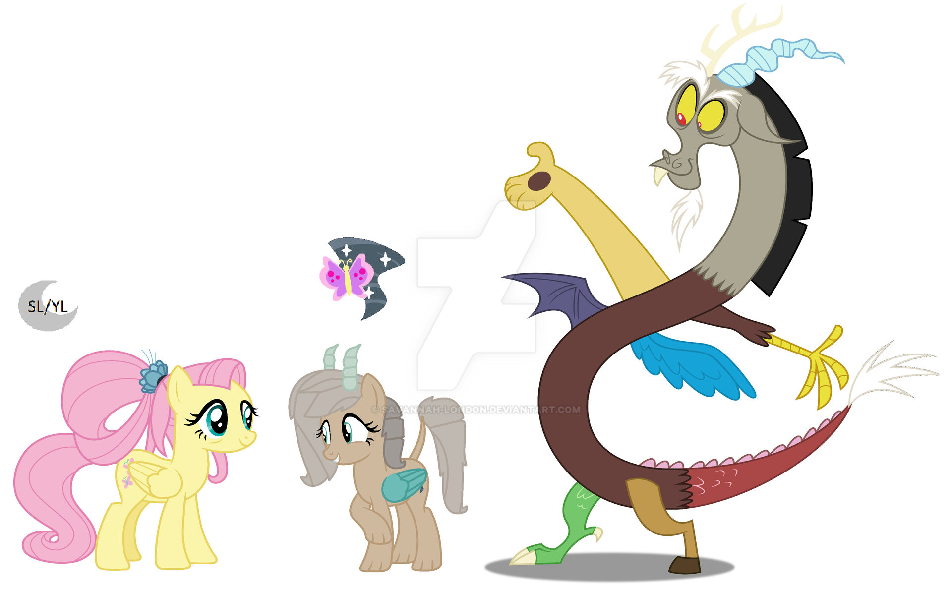 Fluttershy x Discord Family! by Savannah-London on DeviantArt
