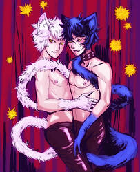 Two Catboys by queenvera