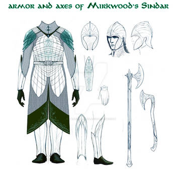 Sindar's armor and weapon