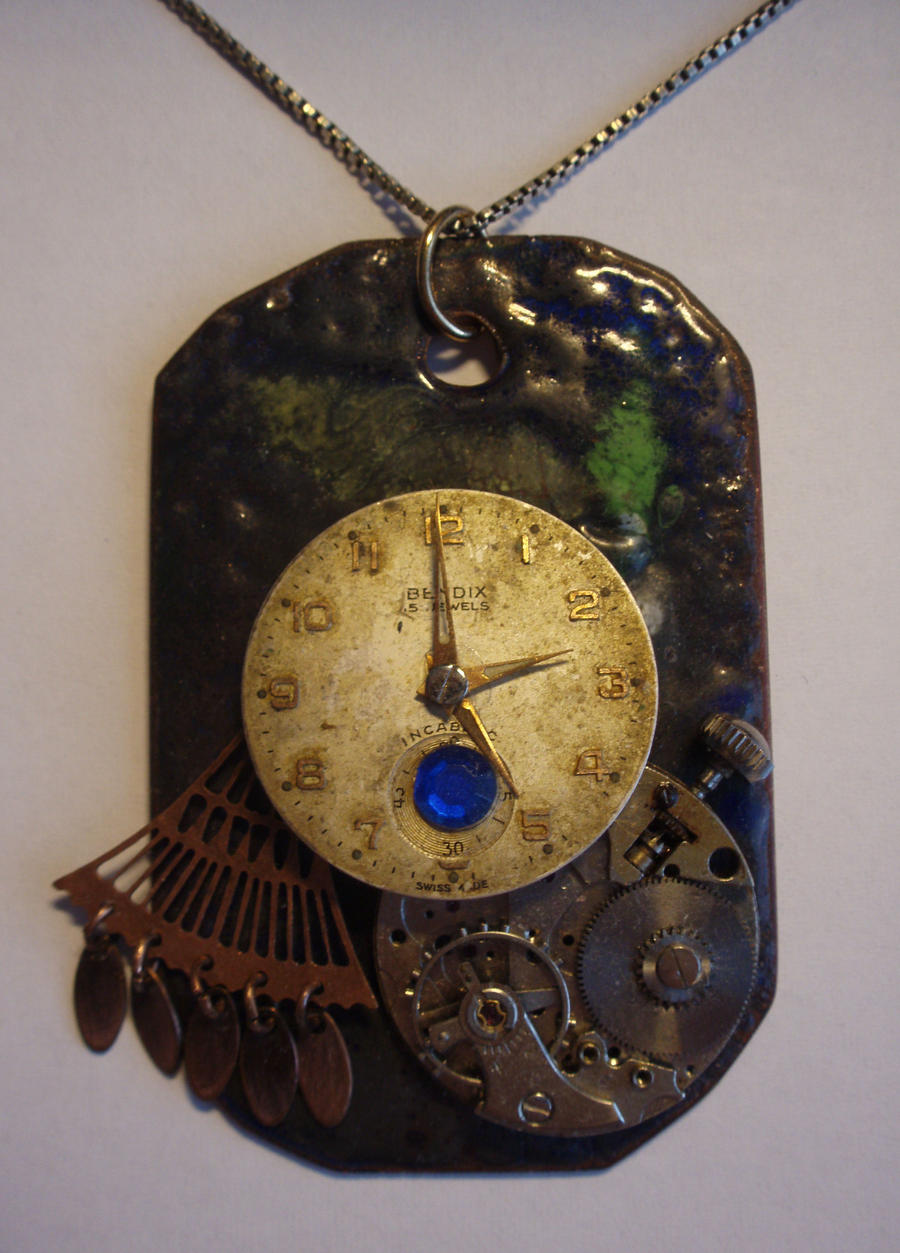 Steampunk jewellery necklace 3