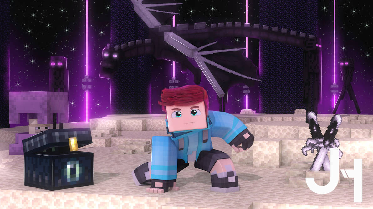 Minecraft Render *The End* by JuztHen on DeviantArt