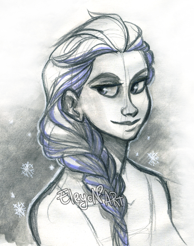 Iced Elsa Sketch