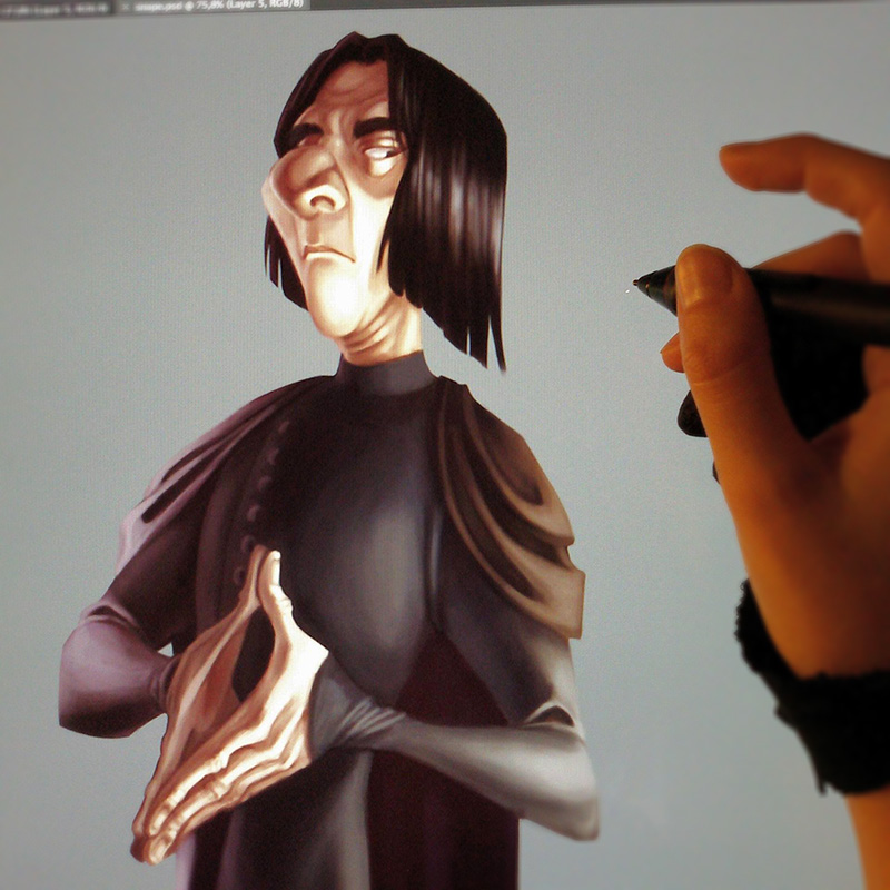 Snape in progress (and crying)