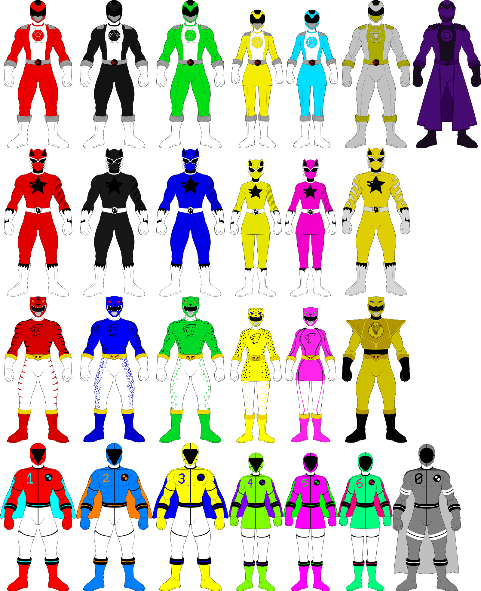 Power Rangers Full Collection by darkshiner8 on DeviantArt