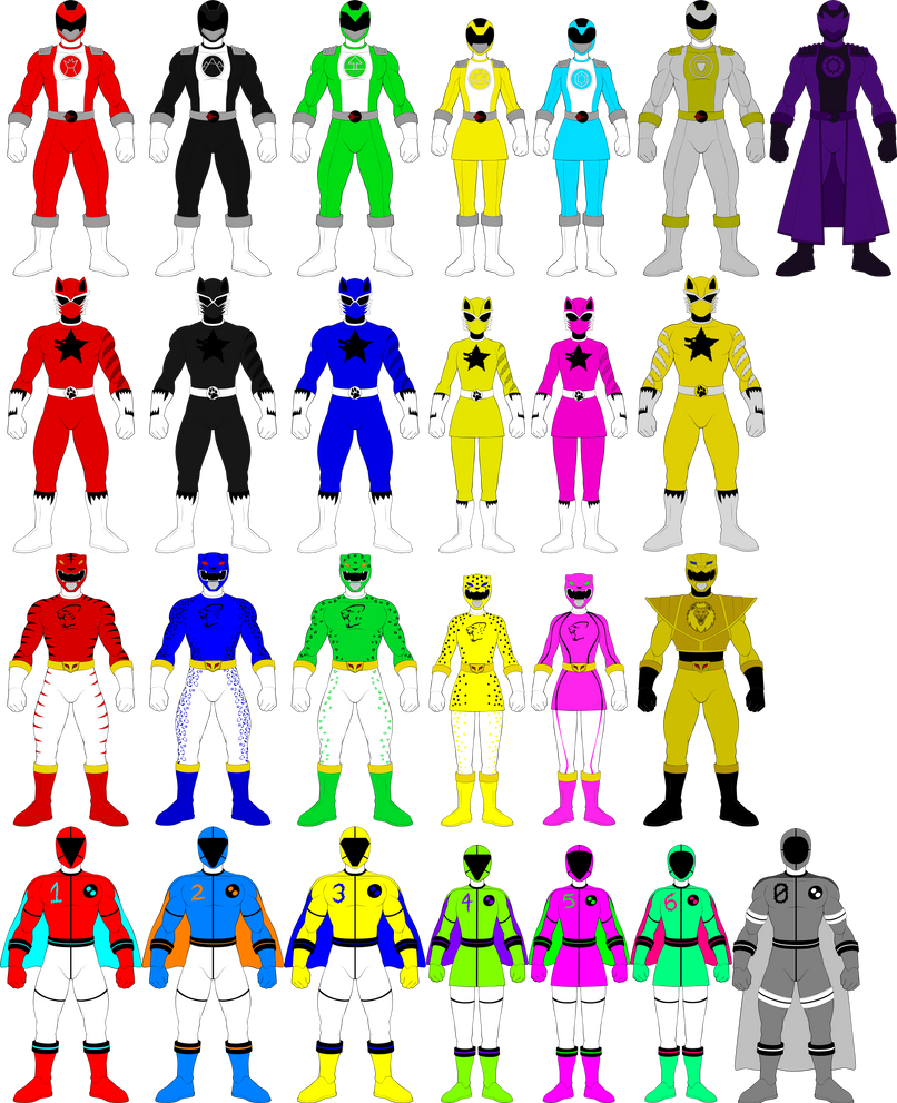 Power Rangers Full Collection by darkshiner8 on DeviantArt