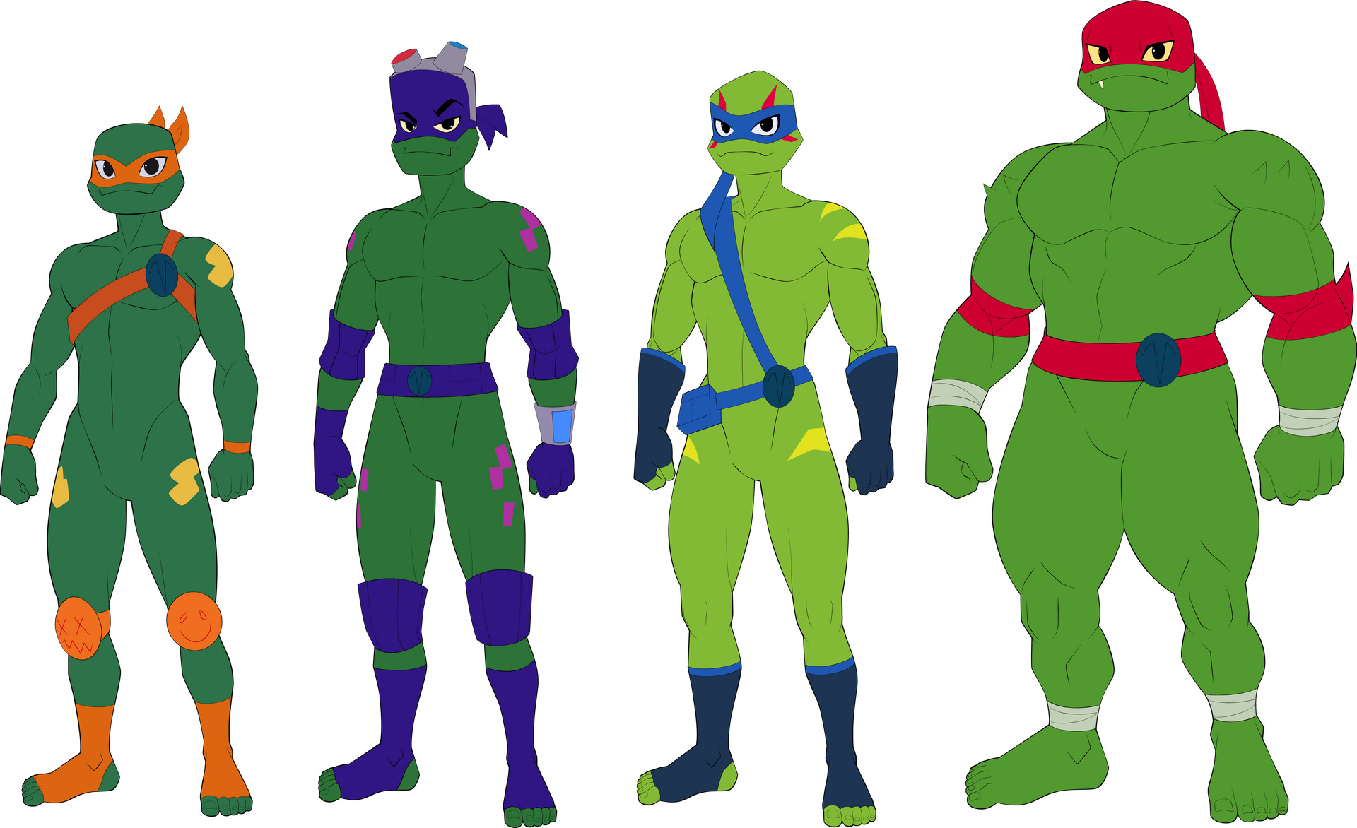 Shelless Turtle Cartoon Rise of the Shelless TMNT by darkshiner8 on DeviantArt