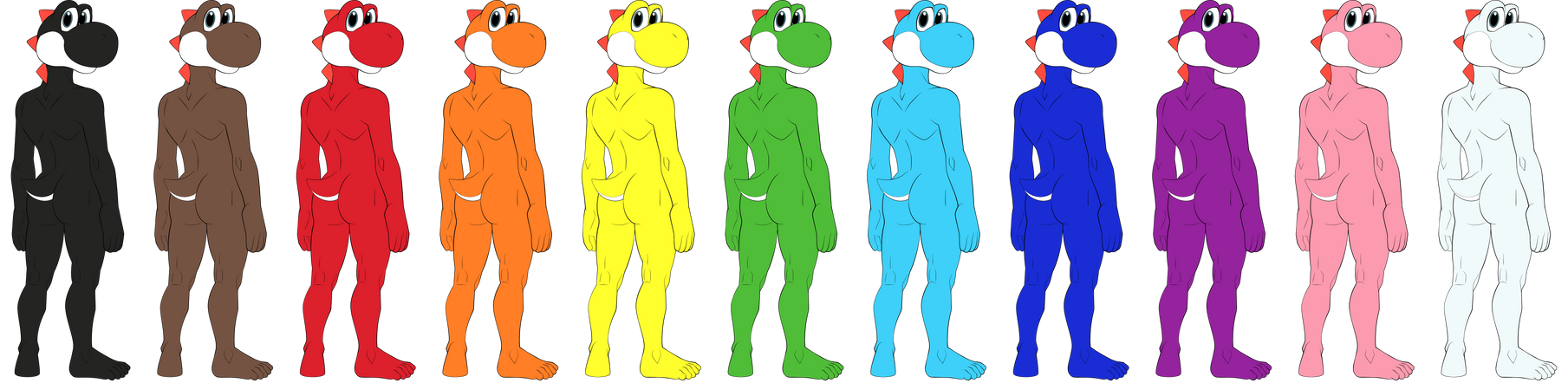 Colors Of The Yoshi Rainbow Rear By Darkshiner8 On DeviantArt colors-of-the-yoshi-rainbow-rear-by-darkshiner8-on-deviantart
