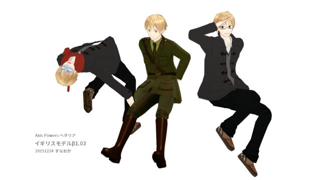 MMD Model DL - England by VanessaKnight on DeviantArt