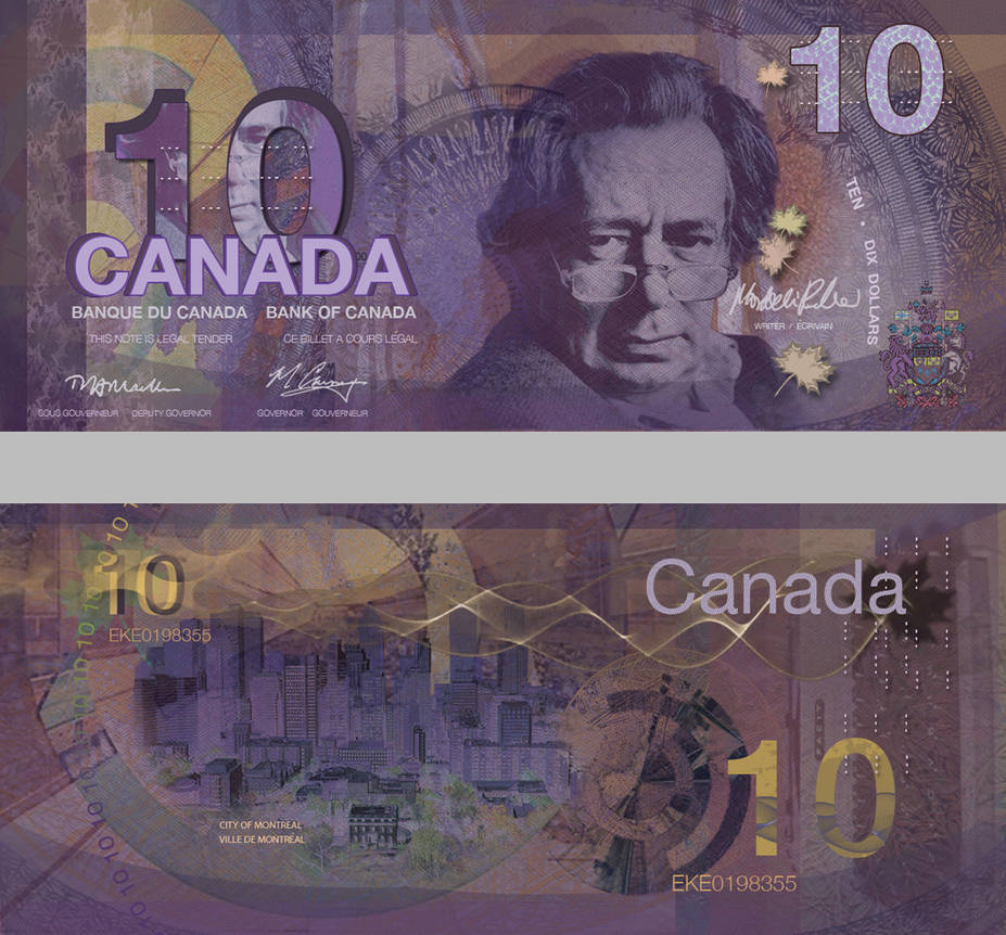 'Ten Dollar Bill' (Canadian) by KatherinesCreations on DeviantArt