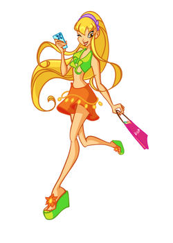 winx club Stella 1 season  base cloth outfit HD