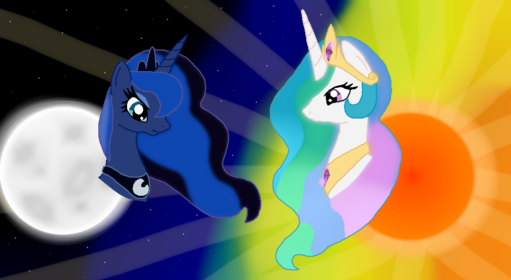 Princess Luna and Princess Celestia