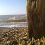 The sea against the pier