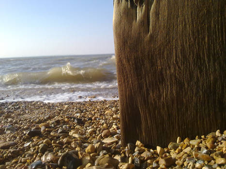 The sea against the pier