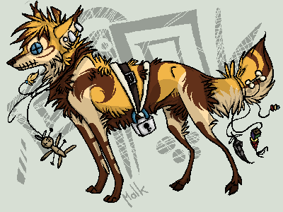 Random, the strange fox. by La-Malkavian