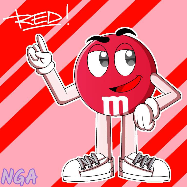 Red (MandM's) Redesign 2022 by NeviaGreatestArt on DeviantArt