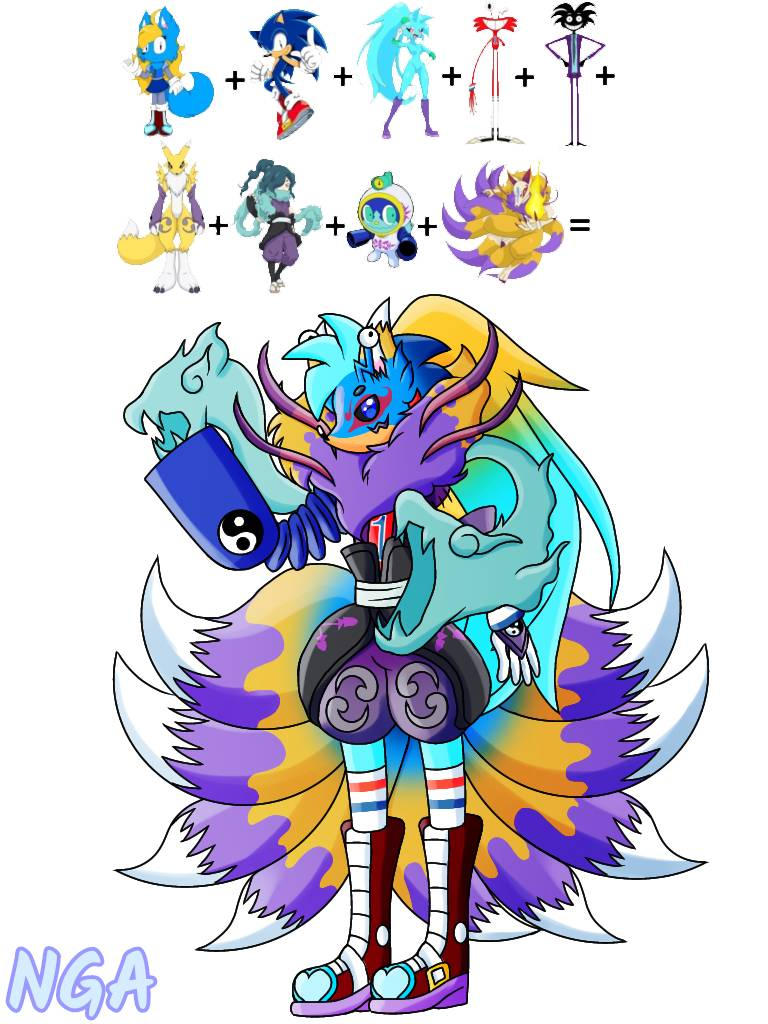 Fusion Comic Deviantart 9 Characters Fusion by NeviaGreatestArt on DeviantArt