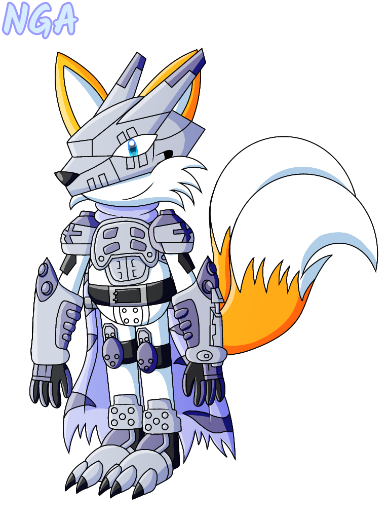 Tails Wolverin Tails wear Wolfmon Costume by NeviaGreatestArt on DeviantArt