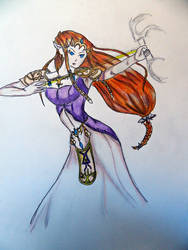 Princess Zelda : The colored version